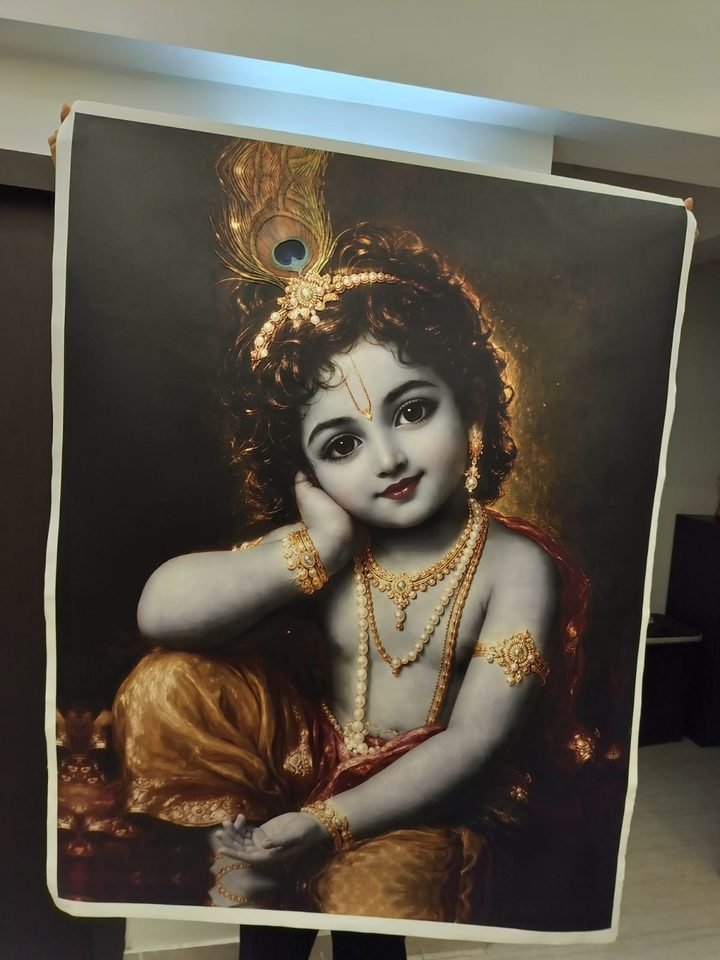 Baby Krishna Gold Leaf