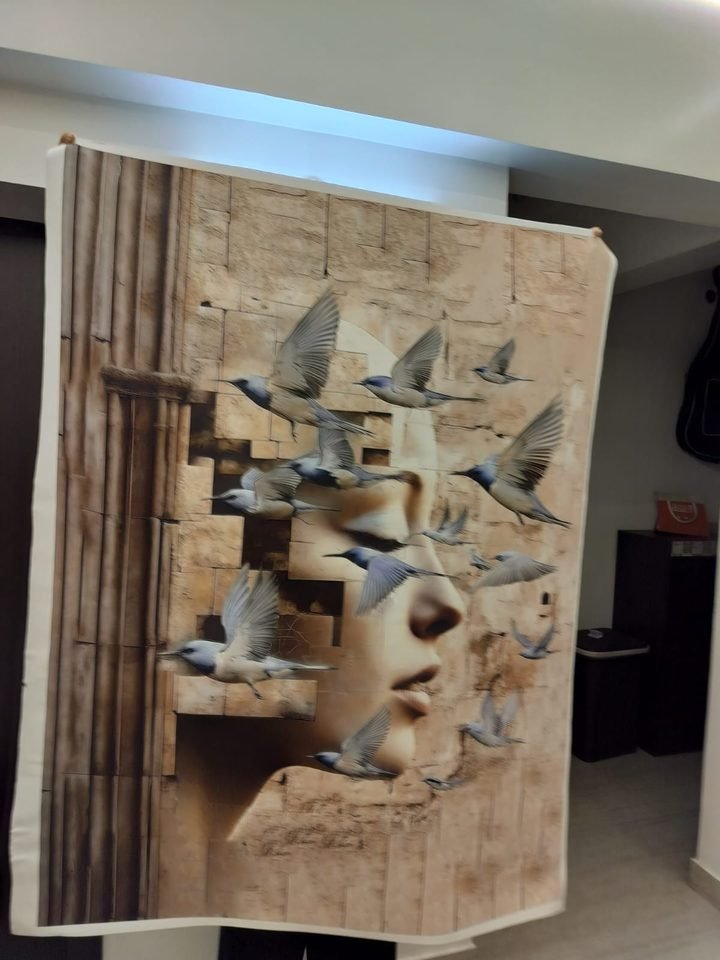 Sculpted Doves Relief