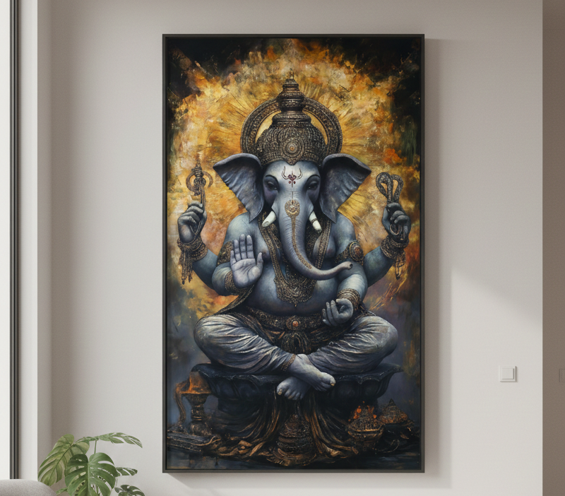 Lord Ganesha Canvas Wall Art