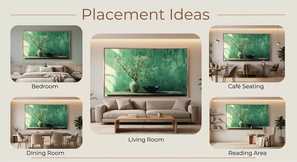 Blossom Vase Canvas Wall Art Placement Ideas