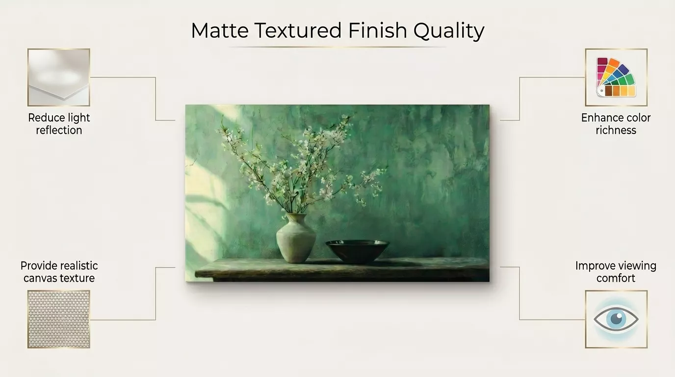 Blossom Vase Canvas Wall Art Finish Quality