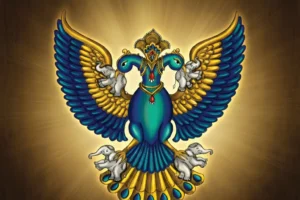 Garuda Divine Symbol Canvas Wall Art