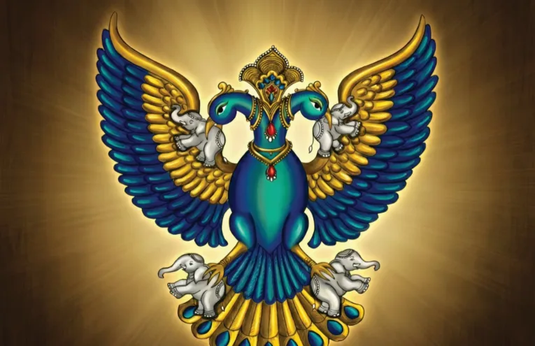 Garuda Sacred Symbol Canvas Wall Art