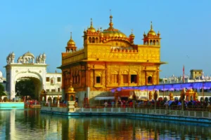 Golden Temple Canvas Wall Art
