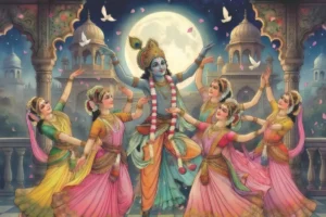 Krishna Raas Leela Canvas Wall Art