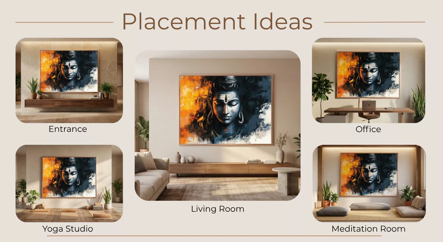 Lord Shiva Artwork Placements