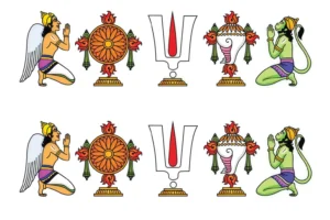 Vaishnav Tilak Garuda Canvas Wall Art