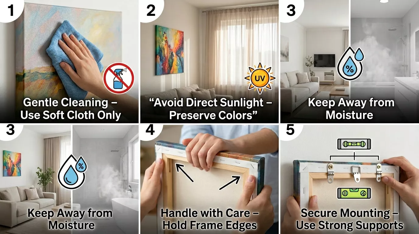 Radha Krishna office wall art