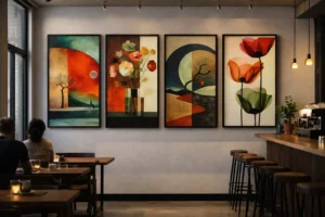 Cafe Decor Canvas Wall Art Set