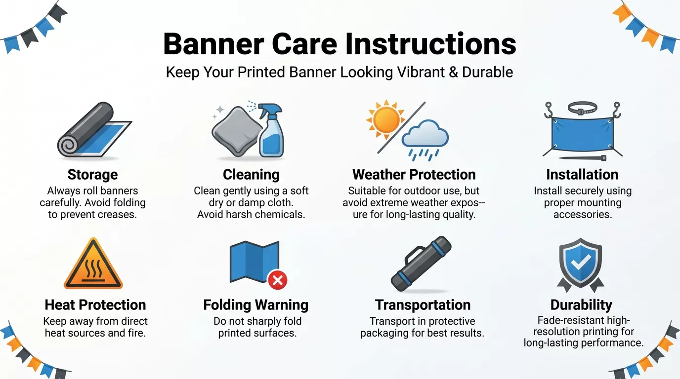 Care Instruction of Banner