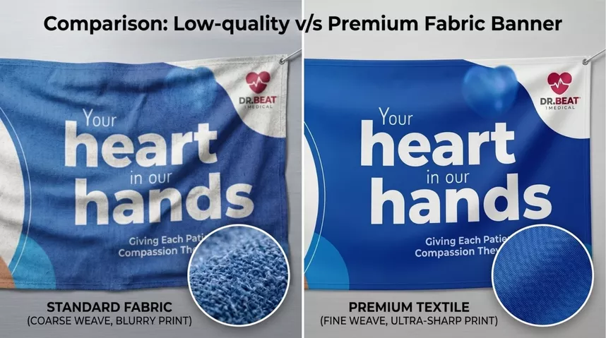 Custom Fabric Banner Comparison
