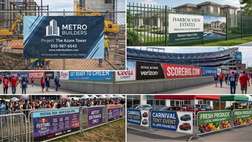 Fence Banner Printing Suitable Occasions
