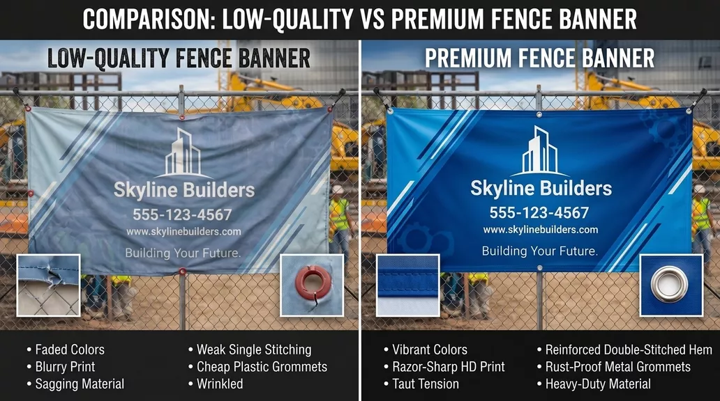 Fence Banner Printing Comparision