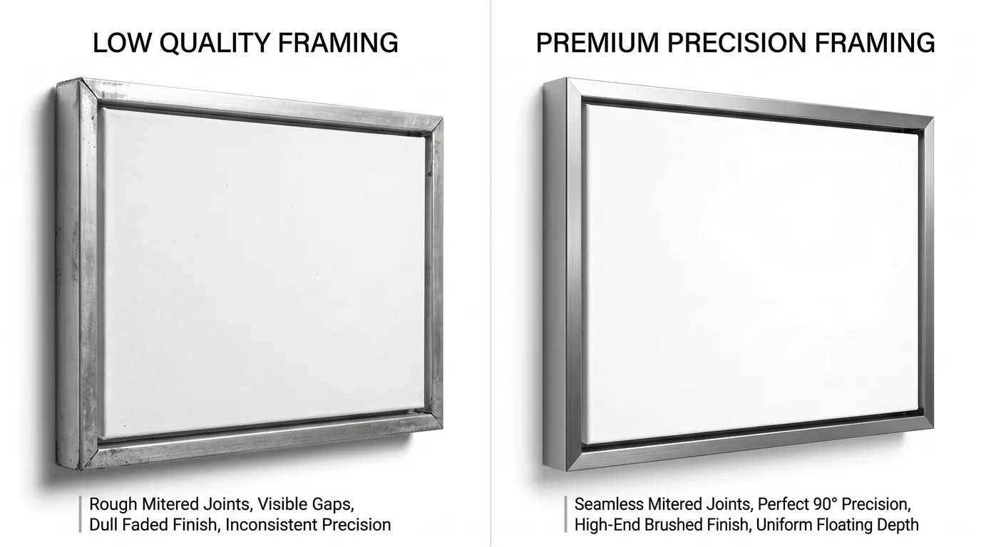 Floating Frame For Canvas Comaprison