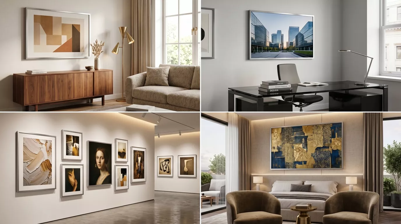 Floating Frame For Canvas In Different place