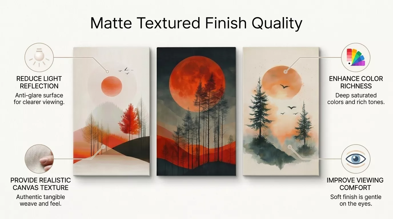 Living Room Wall Decor Canvas Set Finish Quality