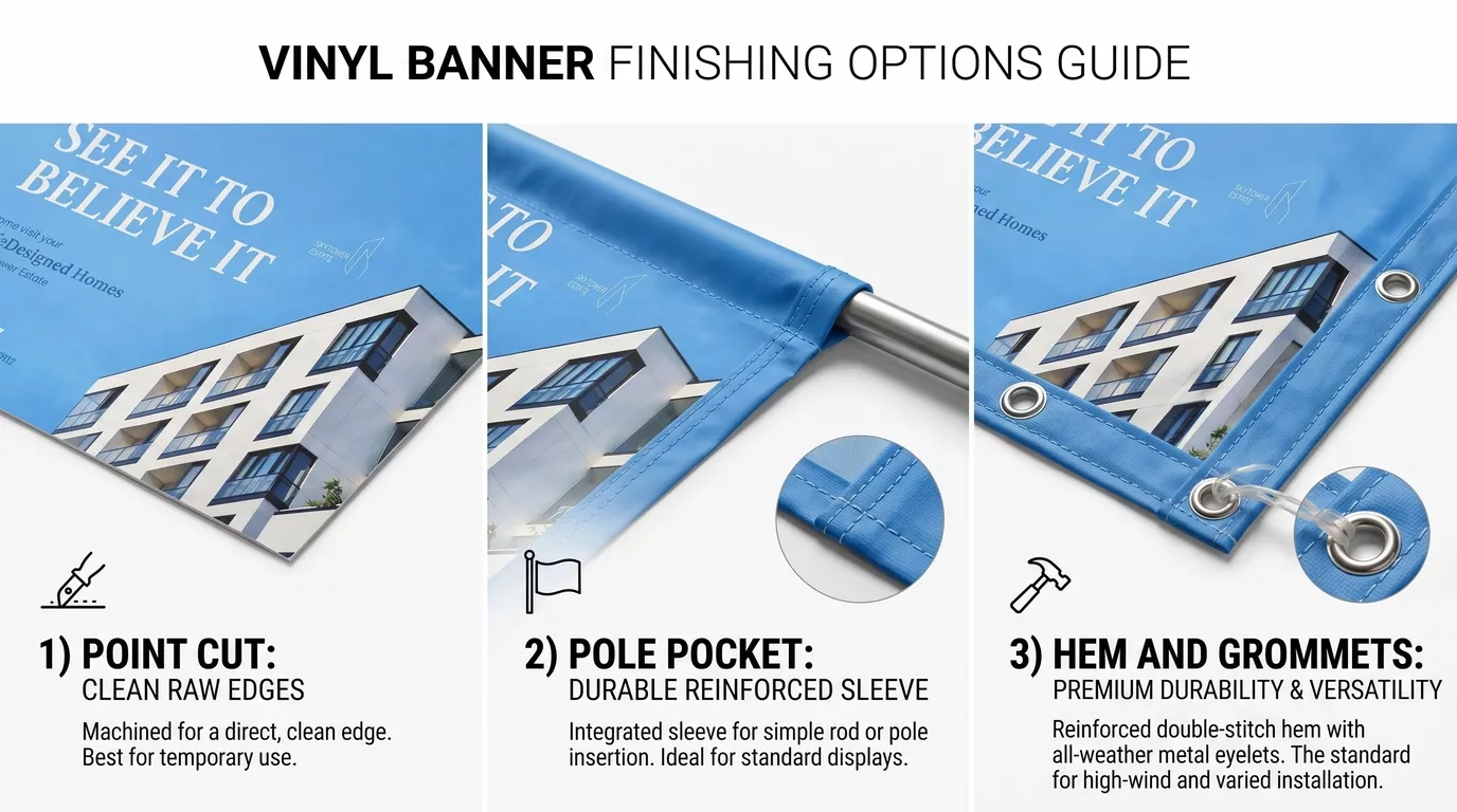 Personalized Vinyl Banners Finishing