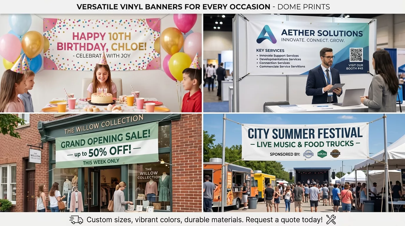 Personalized Vinyl Banners Gallery
