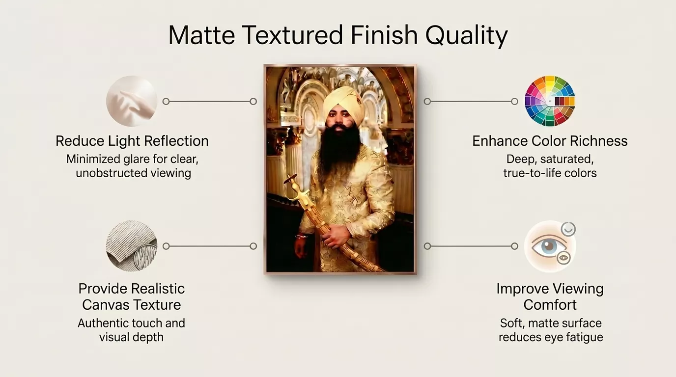 Wooden Portrait Canvas Frame Finish Quality