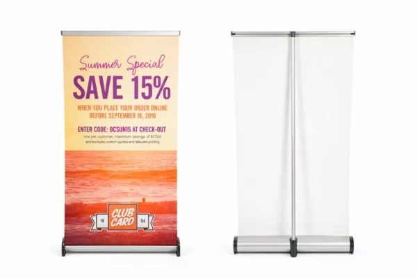 रोल अप बैनर स्टैंड