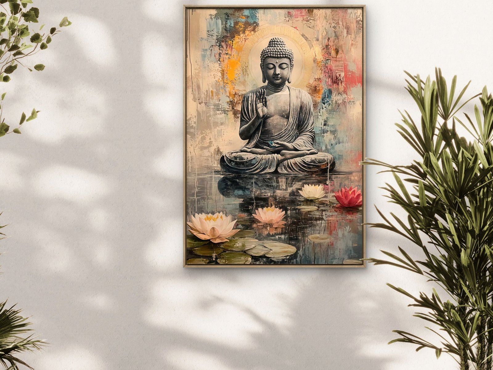 Buddha Art framed canvas wall art