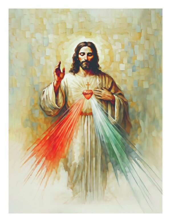 divine mercy radiance canvas wall art