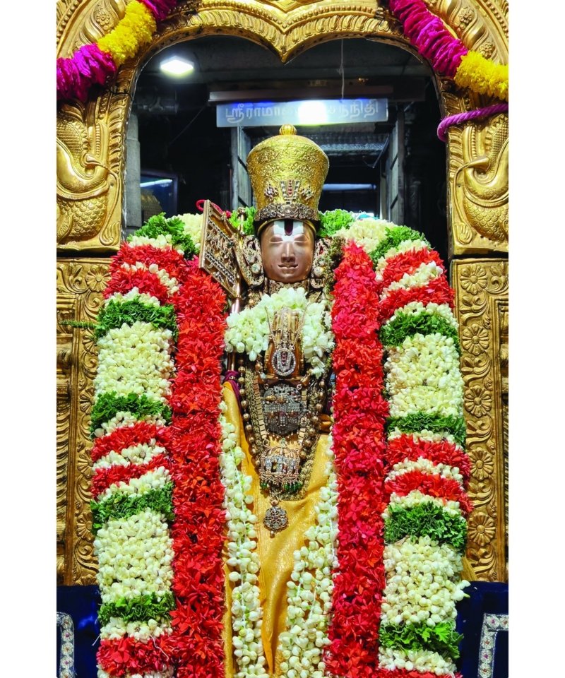 balaji garland darshan canvas wall art