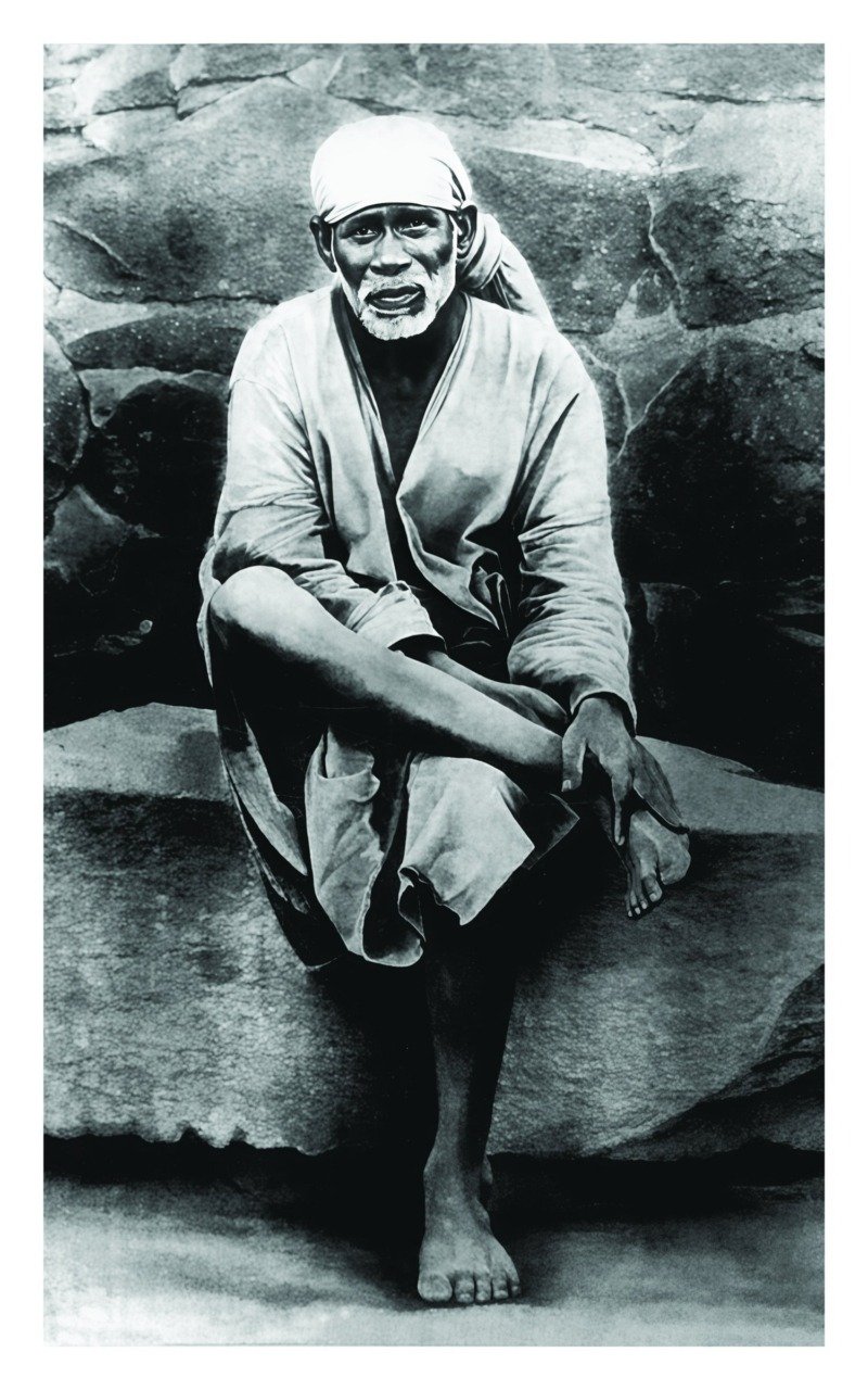 sai baba portrait canvas wall art