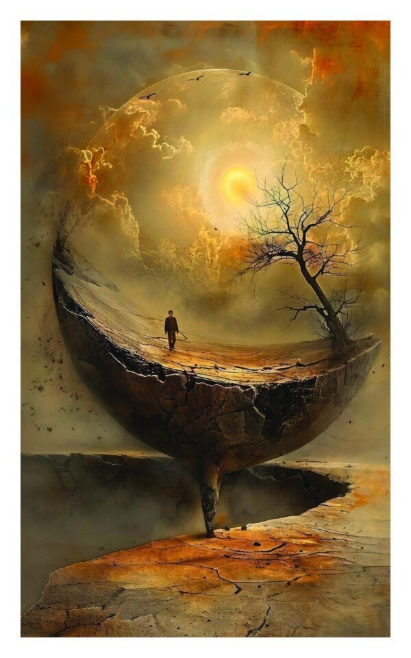 surreal landscape canvas wall art