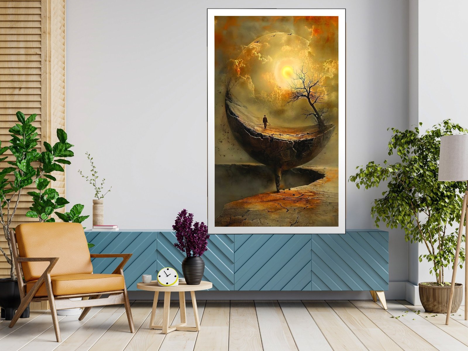 Surreal Landscape canvas wall art placement