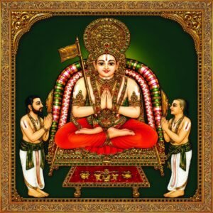 Lord Murugan Art Canvas Wall Art 3x4 Feet – Floating Frame – Premium Digital Canvas Print – Living Room & गृह आध्यात्मिक दीवार सजावट
