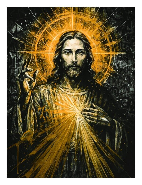 sacred heart of jesus canvas wall art