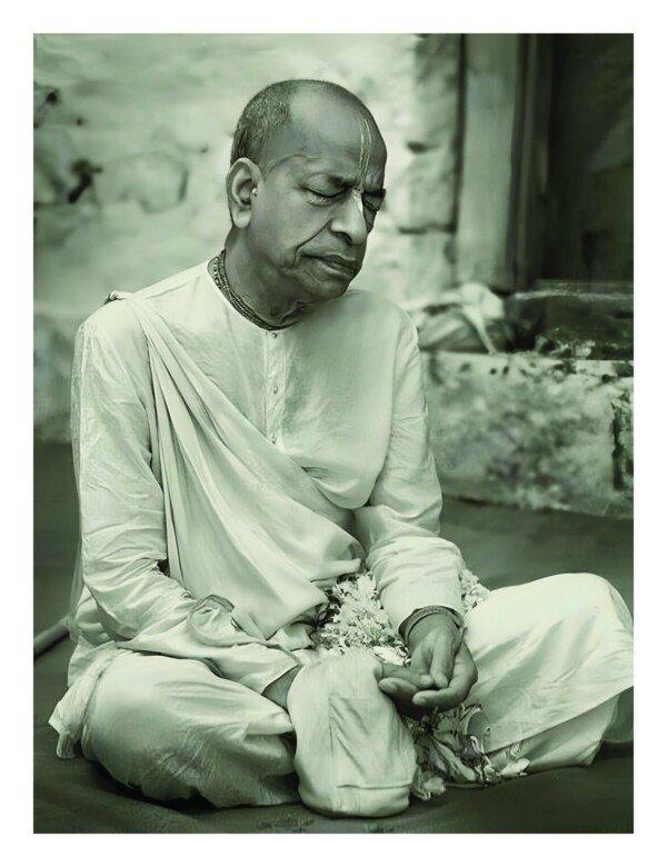 sadhu in contemplation canvas wall art