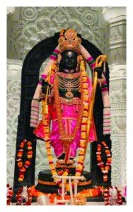 Beautiful Lord Krishna Statue Canvas Wall Art 3x4 Feet – Floating Frame – Premium Digital Canvas Print – Living Room & गृह आध्यात्मिक दीवार सजावट