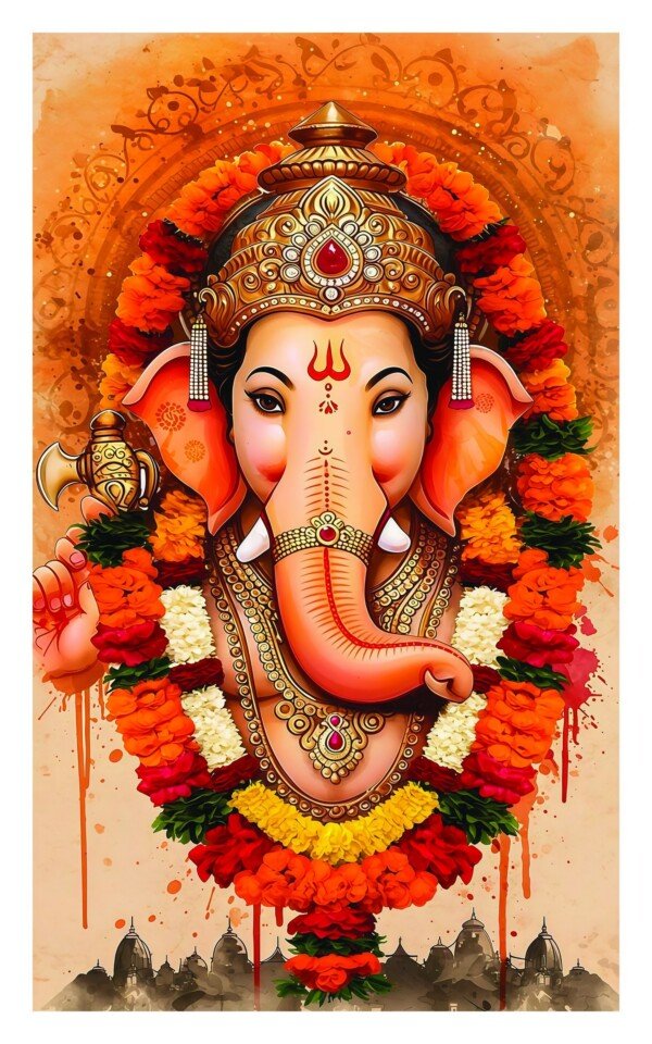 ganesh art canvas wall art