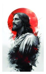 Jesus Portrait Canvas Wall Art 3x4 Feet – Floating Frame – Premium Digital Canvas Print – Living Room & Home Spiritual Wall Décor