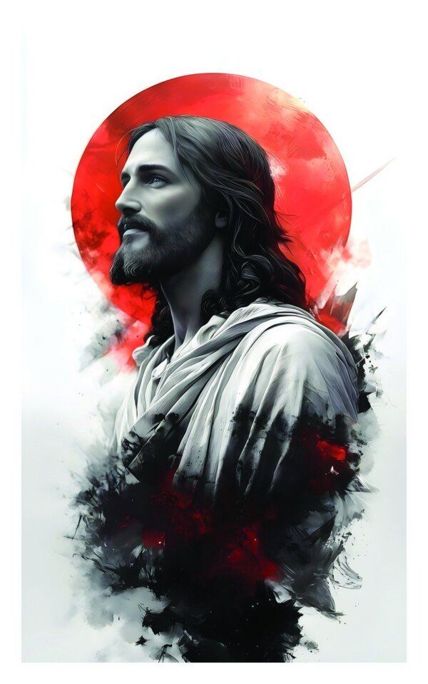 jesus portrait canvas wall art