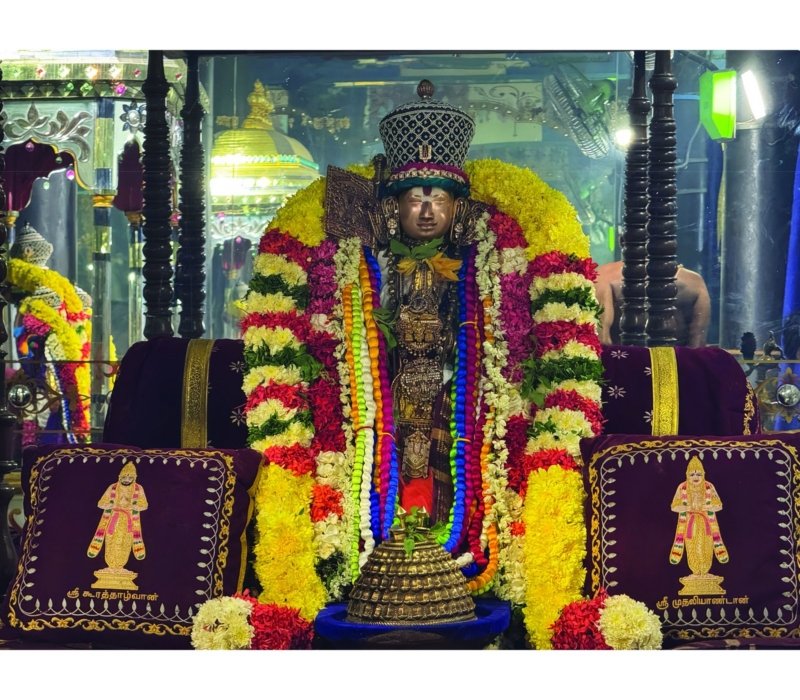 decorated lord murugan canvas wall art