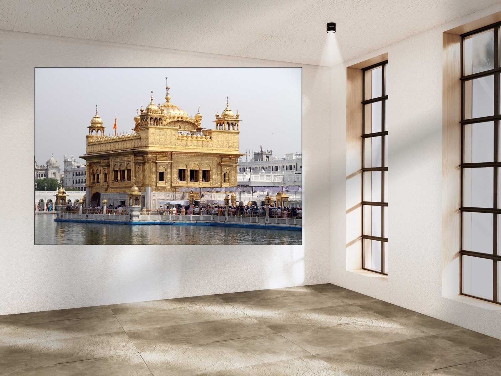 Golden Temple Daylight canvas wall art placement