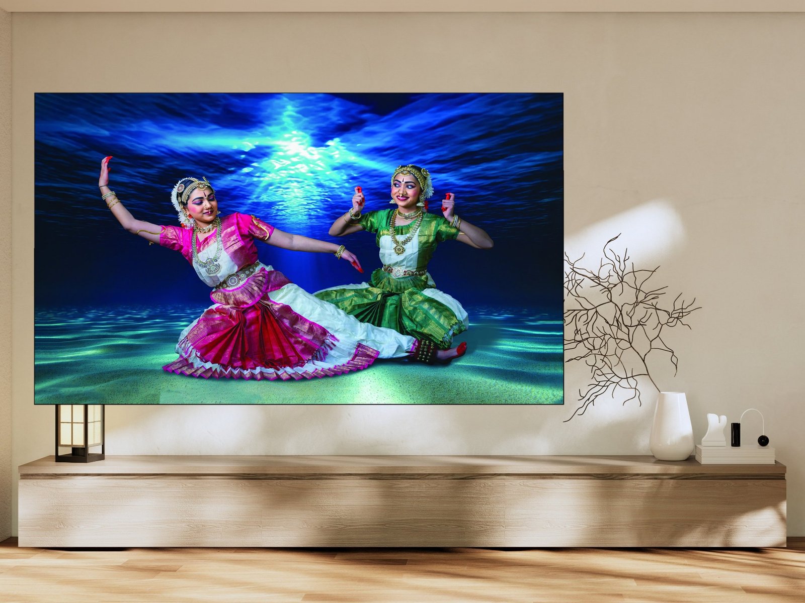 Dancers in Ocean Light canvas wall art placement