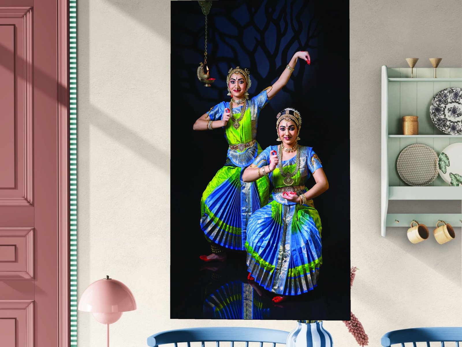 Dancers in Duet framed canvas wall art