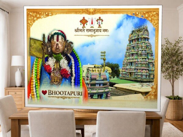 vishnu bhootapuri art canvas wall art shown framed on a wall