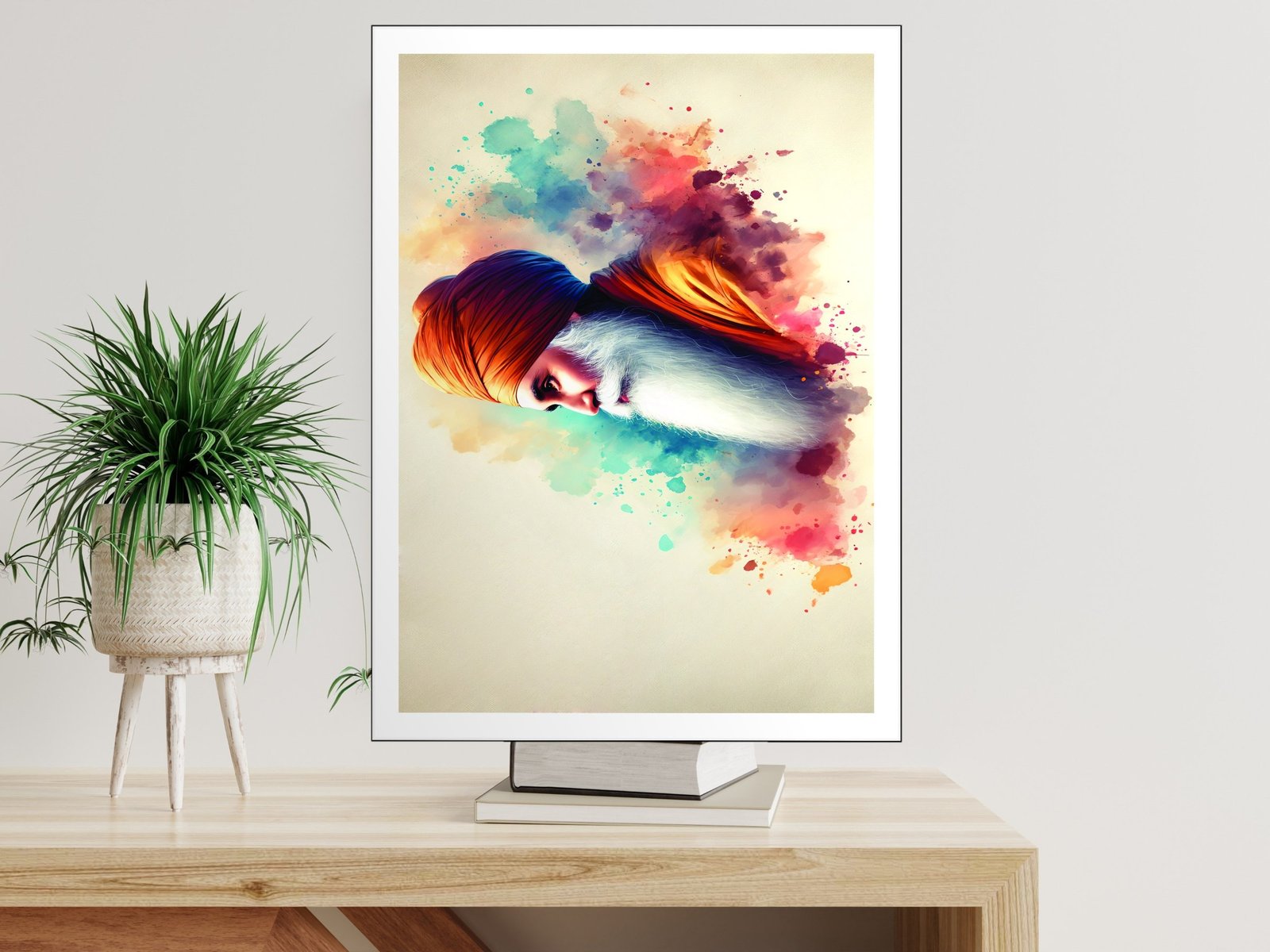 Sikh Guru Portrait canvas wall art placement
