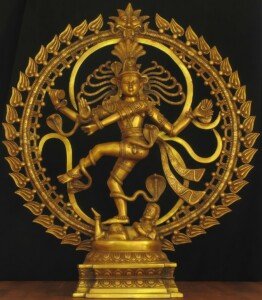 Nataraja Bronze Glory Canvas Wall Art 3x4 Feet – Floating Frame – Premium Digital Canvas Print – Living Room & Home Spiritual Wall Décor
