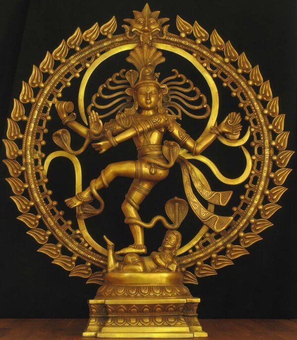 nataraja bronze glory canvas wall art