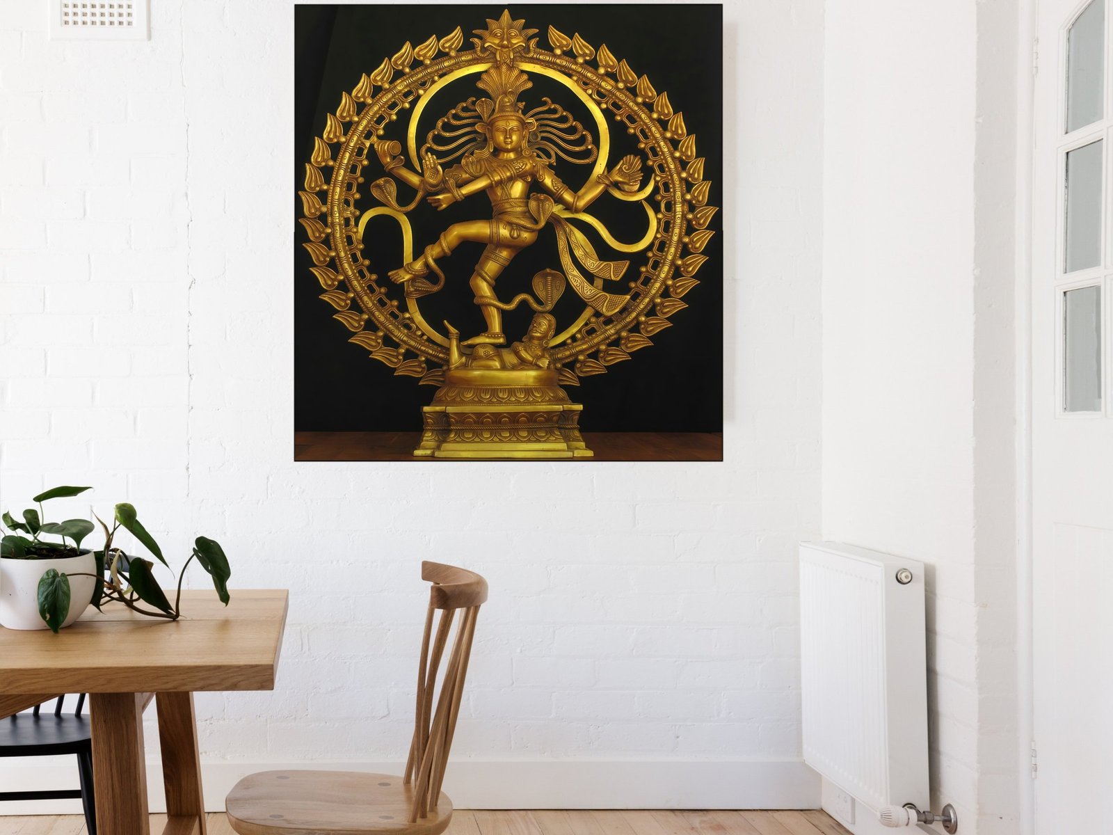 Nataraja Bronze Glory canvas wall art placement