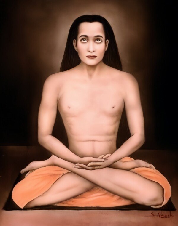 mahavatar babaji canvas wall art