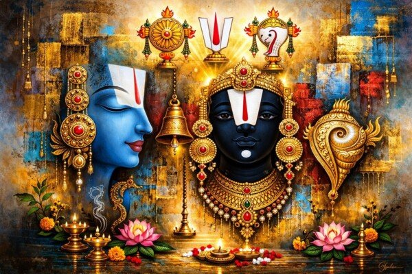 balaji divine collage canvas wall art