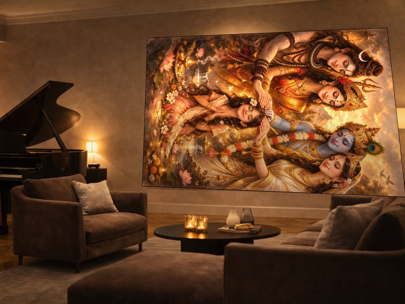 Divine Blessings Gathering canvas wall art placement