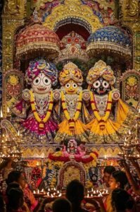 Jagannath Art Canvas Wall Art 3x4 Feet – Floating Frame – Premium Digital Canvas Print – Living Room & Home Spiritual Wall Décor